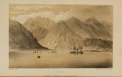 Aden, akwarela Roberta Elwesa (1819-1878), bogatego młodego brytyjskiego dżentelmena z Norfolk